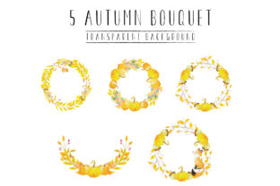 Aurelia Autumn Bouquet Clip Art & Illustrations