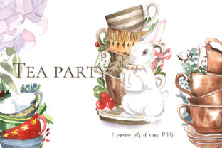 Cute Tea Party Bunny Illustrations Review