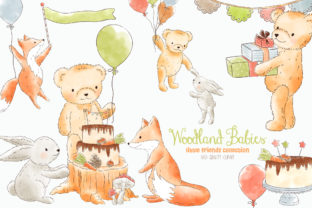 Forest Woodland Animals Clipart & Illustrations