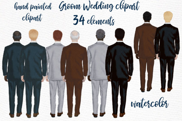 Groom Clipart Wedding Illustrations