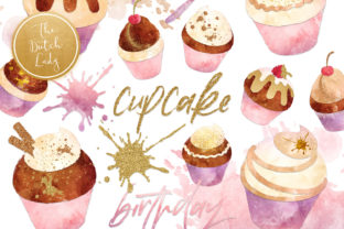Grunge Cupcake Clipart Set: Illustrations Review