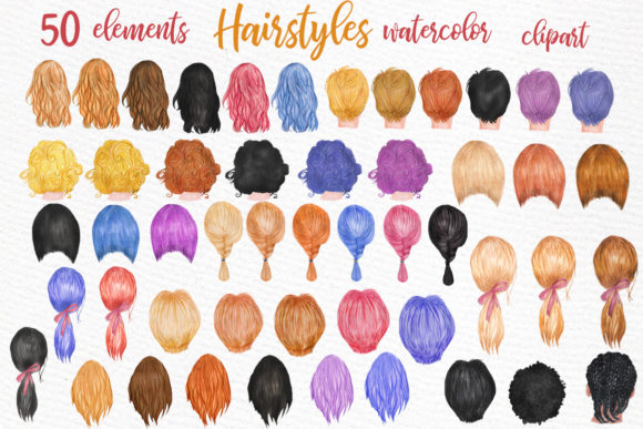 Hairstyles Clipart Custom Hairstyle Wate Illustrations