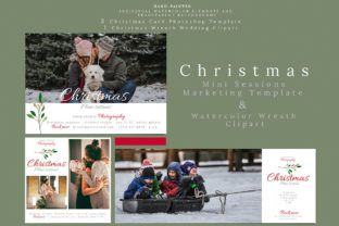 Holiday Mini Sessions Marketing Template & Illustrations