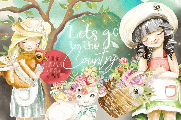 Let's Go to the Country Illustrations