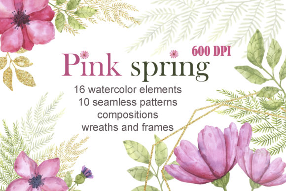 Pink Spring: Fresh Illustrations for Branding