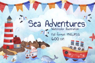 Sea Adventures Illustrations for Content