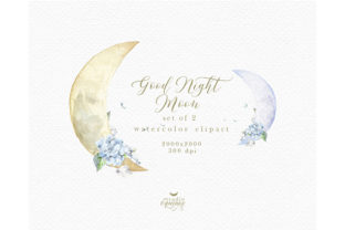Whimsical New Moon Clipart & Illustrations